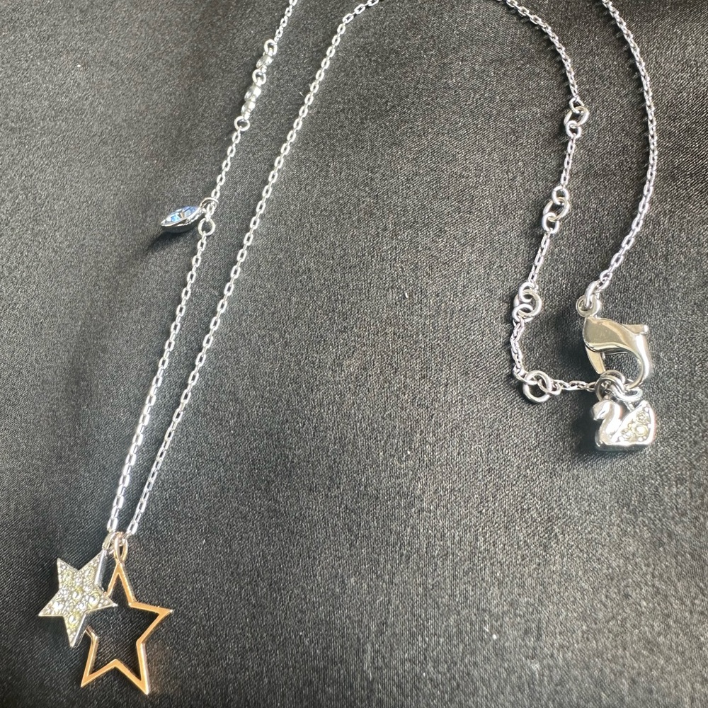 Swarovski Pave Star Charm Necklace